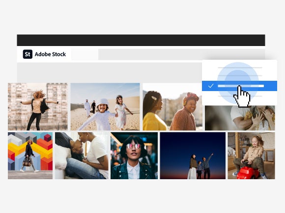 Select objects or people in an image to refine your search
